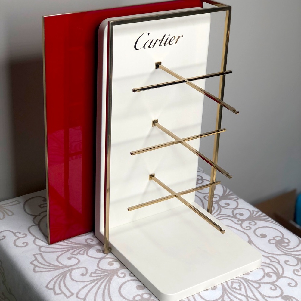 NEW Authentic Cartier 3 Tier Frame Tower Display